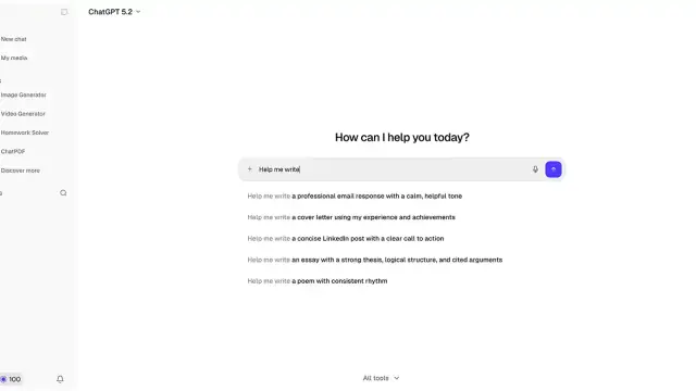Overchat AI interface preview