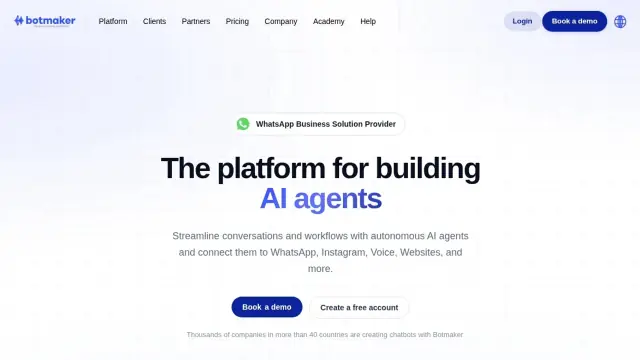 Botmaker interface preview