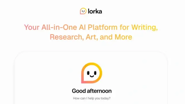 Lorka AI interface preview