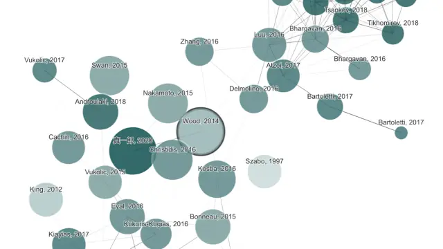 Oberflächenvorschau von Connected Papers