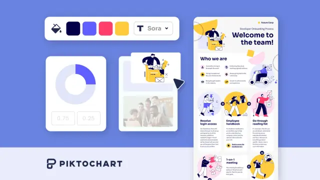 Piktochart interface preview