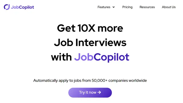 Предпросмотр интерфейса JobCopilot
