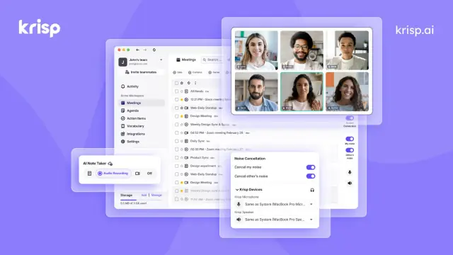 Krisp interface preview