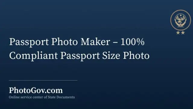 Passport Photo Maker interface preview