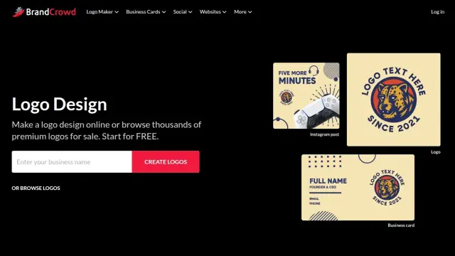 BrandCrowd interface preview