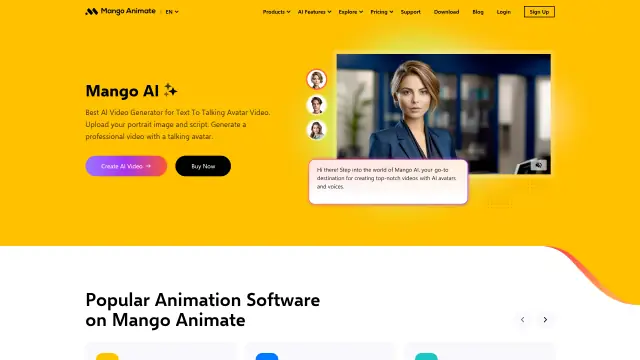 Mango Animate interface preview