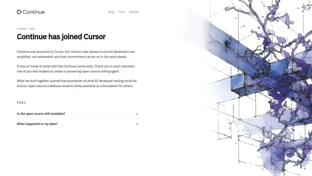 Continue interface preview