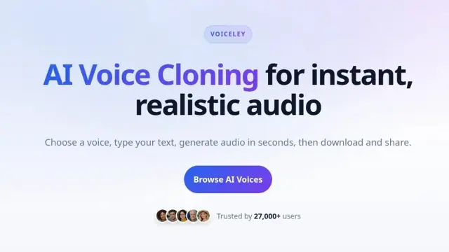 Voiceley interface preview