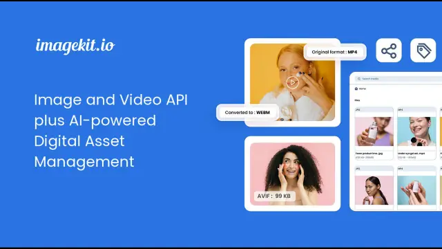 ImageKit.io interface preview